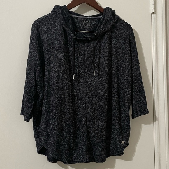 Calvin Klein Black and Gray Women's Hoodie - Picture 2 of 7